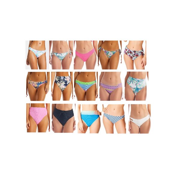 NWT Jessica Simpson Women's Assorted Bikini Bottoms Size S-XL $50 12HL300 - Picture 1 of 16
